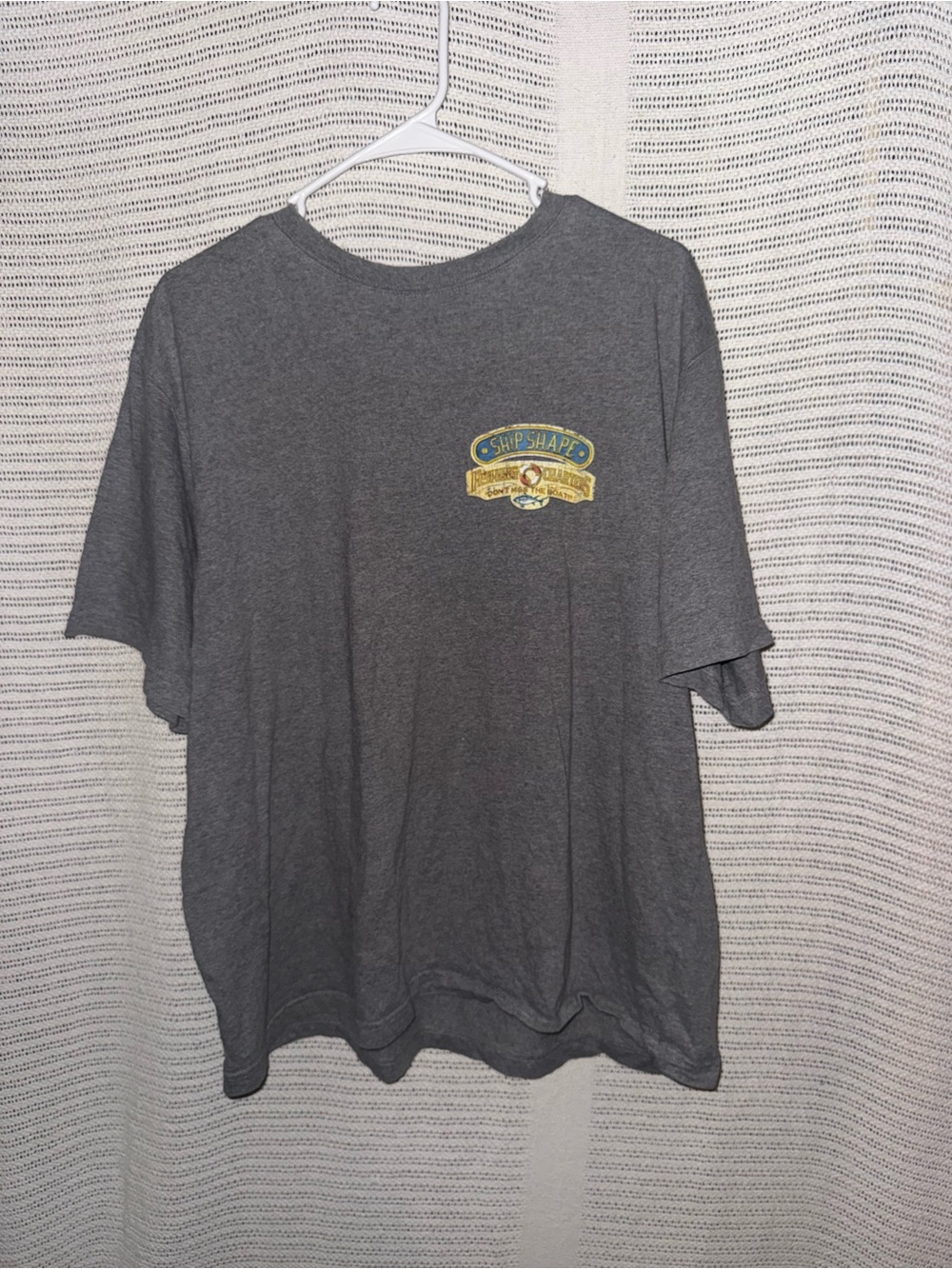 Gray Short-Sleeve Graphic Men’s Shirt